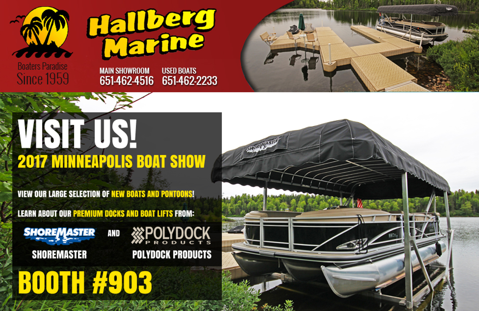 hallbergs boat show msp