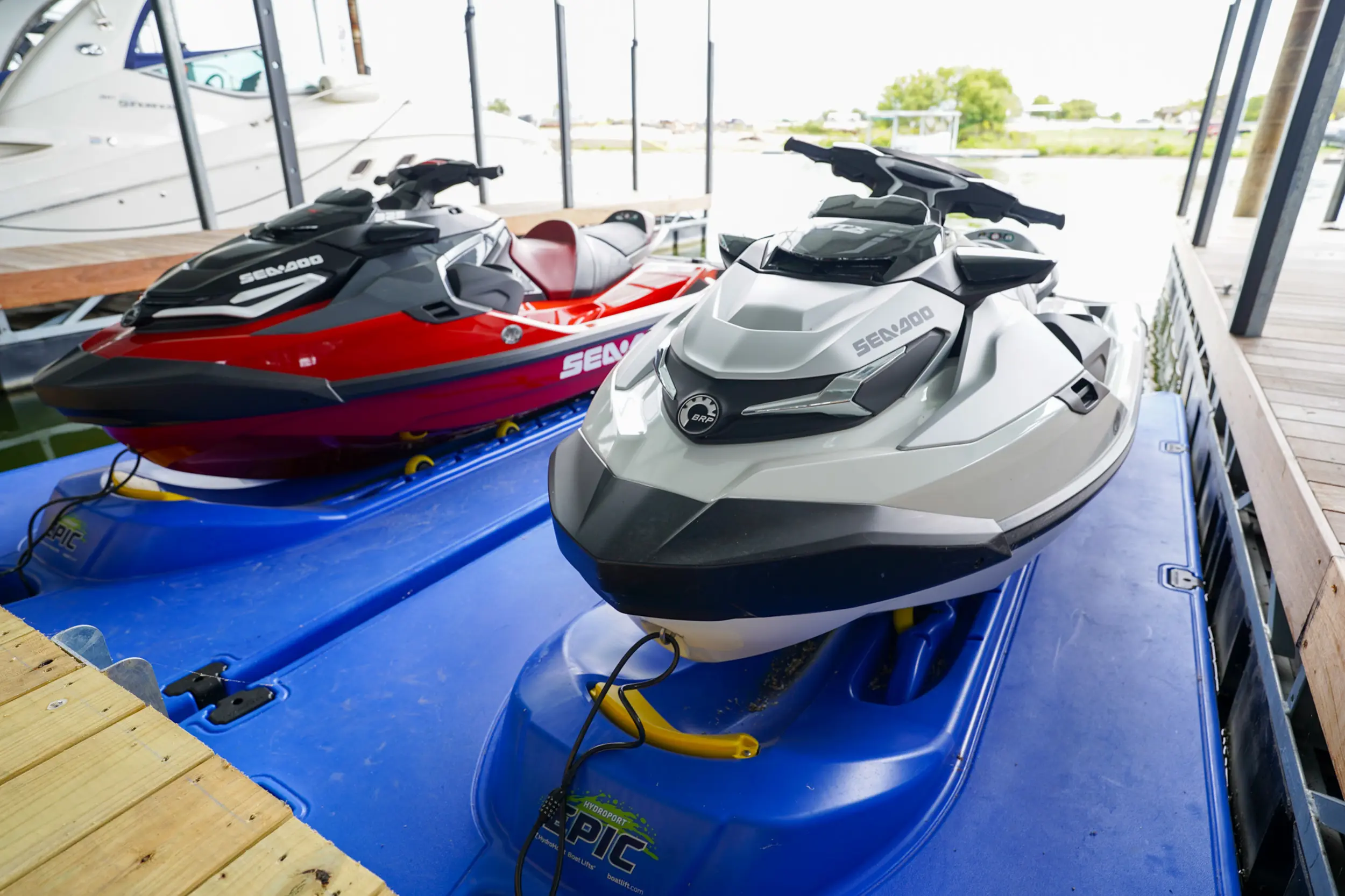 HydroPort Epic® | Floating Dock for Large Jet Skis & PWCs