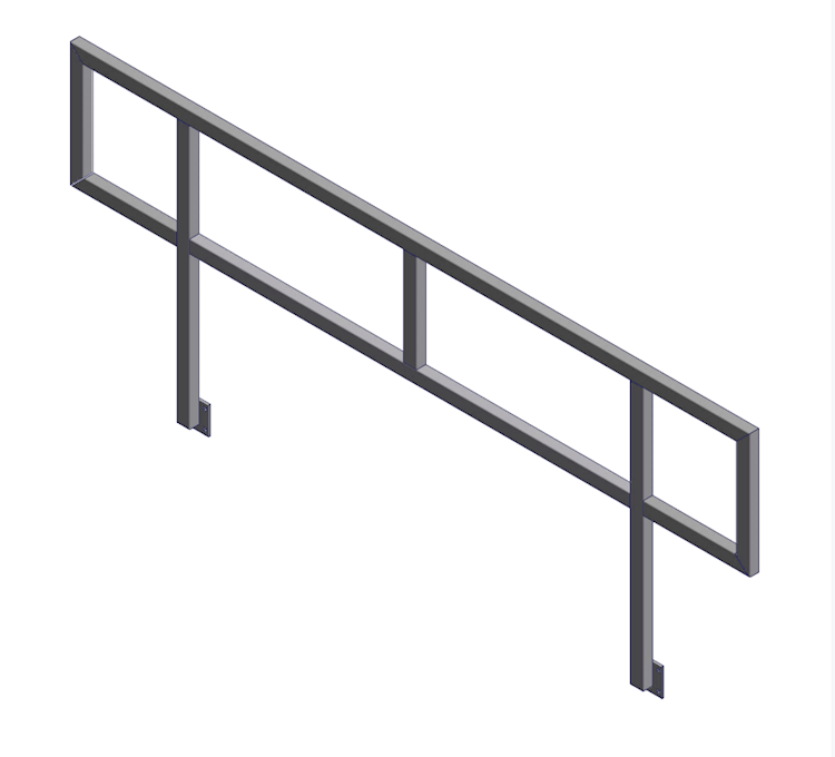 Hand Rails For Container Dock Handrail for Infinity Dock Systems | Safety & Stability | ShoreMaster
